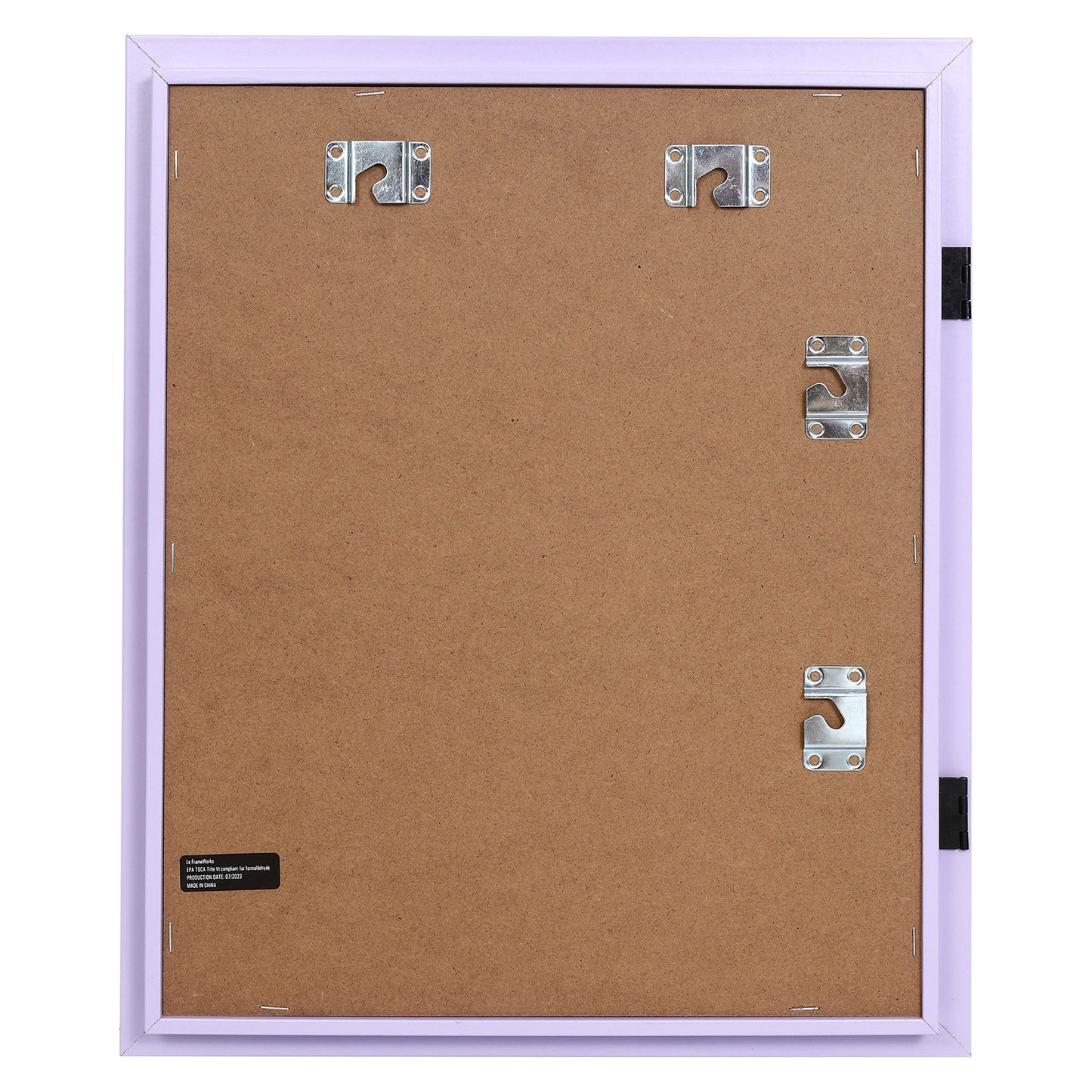 10" x 12.5" Lavender MDF Wood Children's Art Picture Frame with Elastic Straps