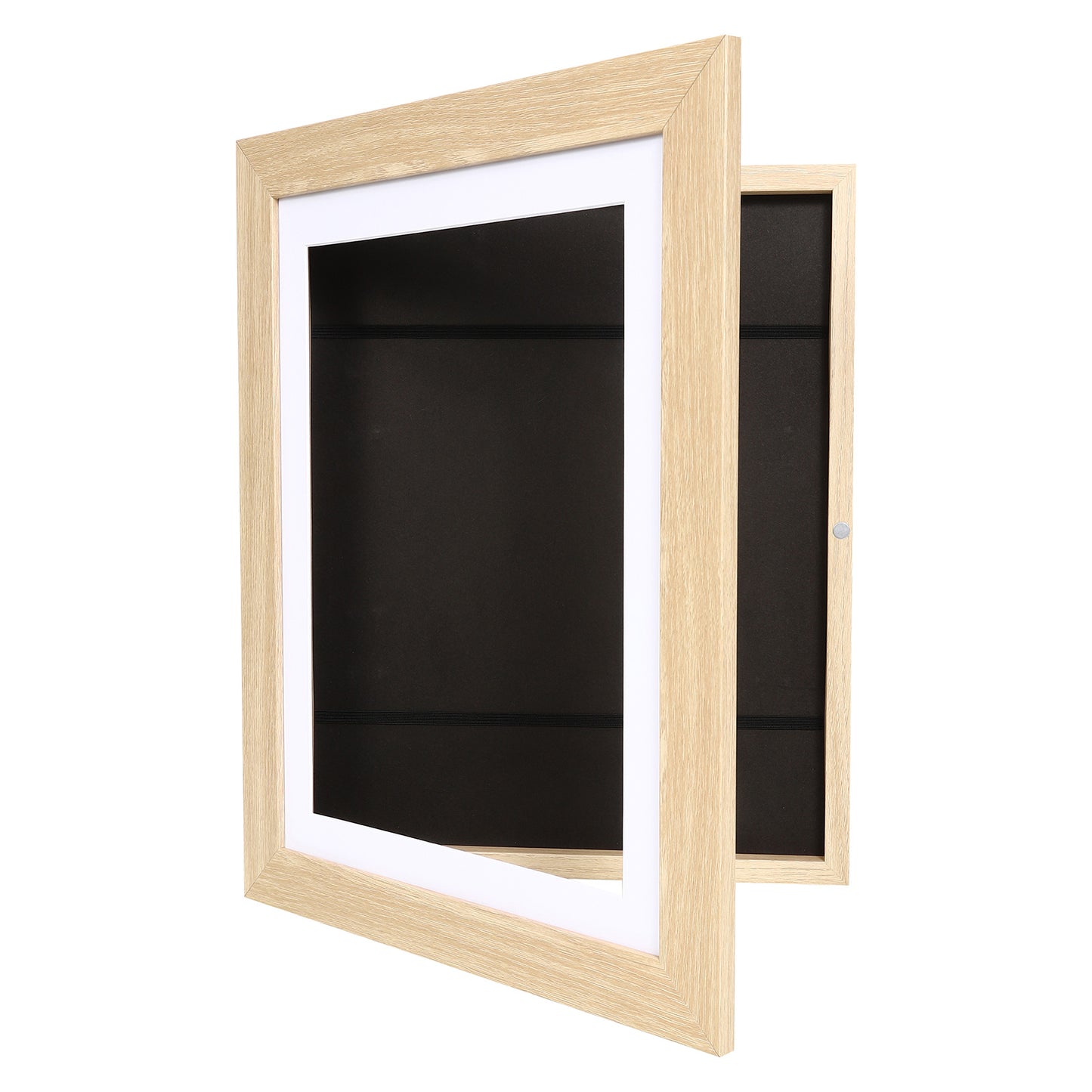 10" x 12.5" Natural Oak MDF Wood Children's Art Picture Frame with Elastic Straps