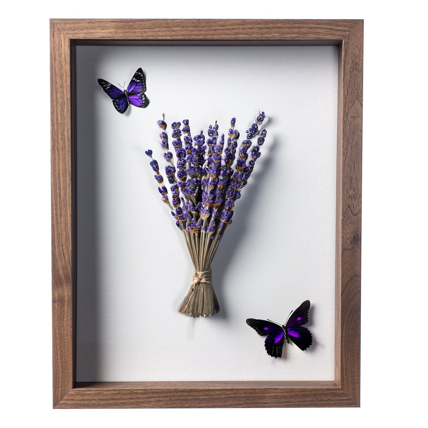 11" x 14” Dark Oak MDF Wood Shadow Box Frame