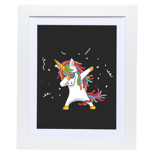 10" x 12.5" White MDF Wood Children's Art Picture Frame with Elastic Straps