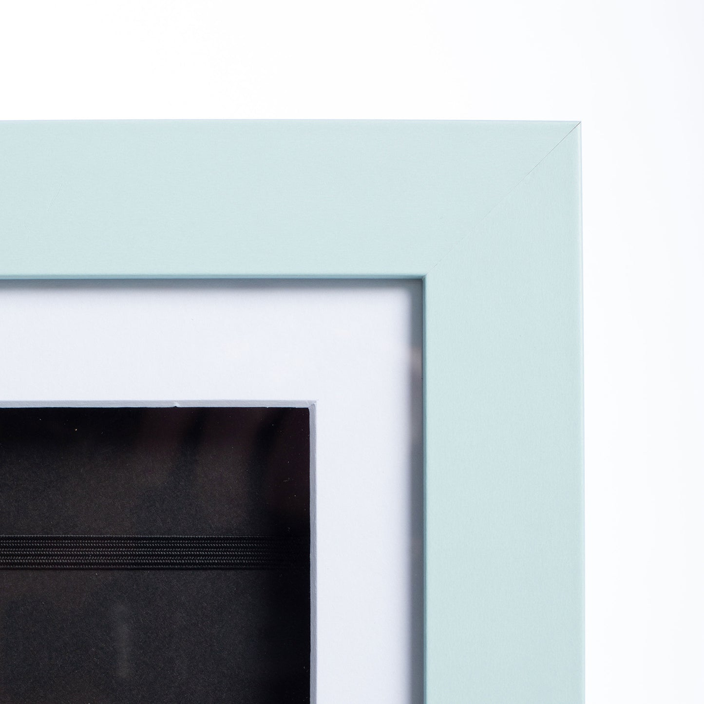 10" x 12.5" Light Blue MDF Wood Children's Art Picture Frame with Elastic Straps