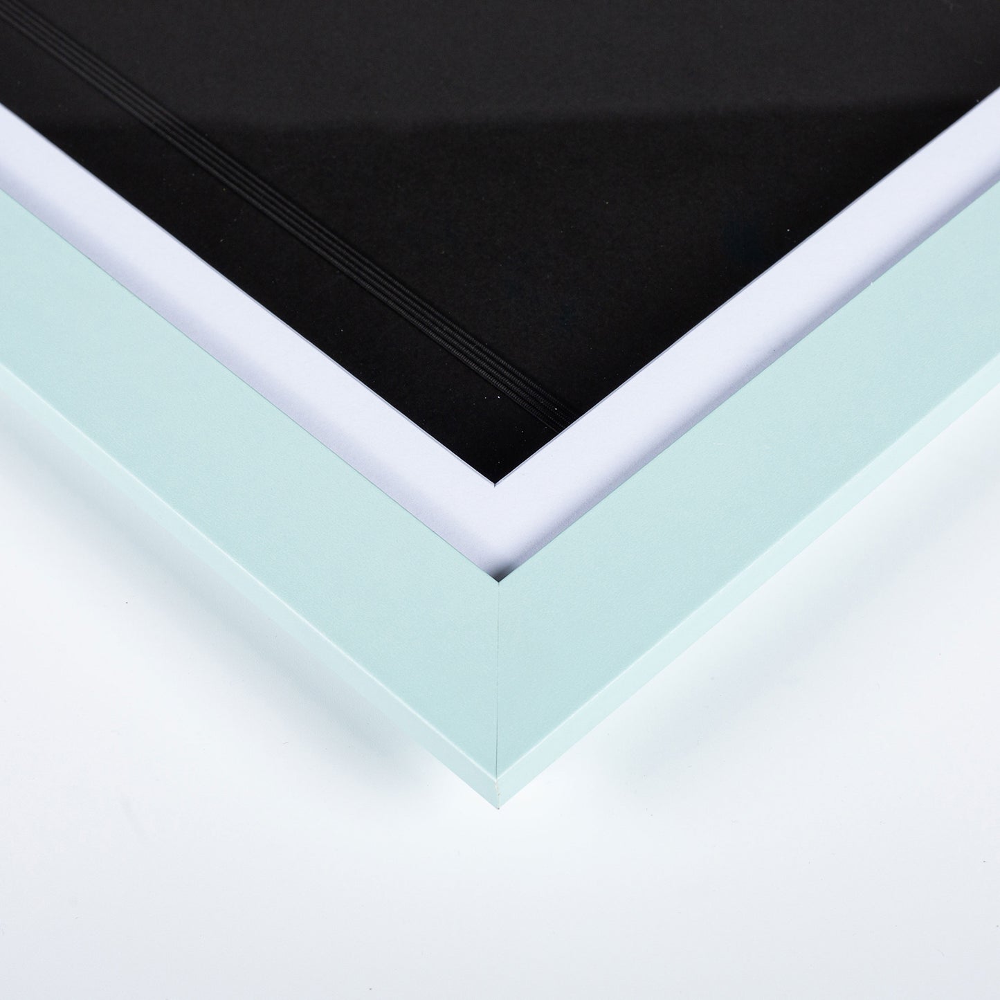 10" x 12.5" Light Blue MDF Wood Children's Art Picture Frame with Elastic Straps