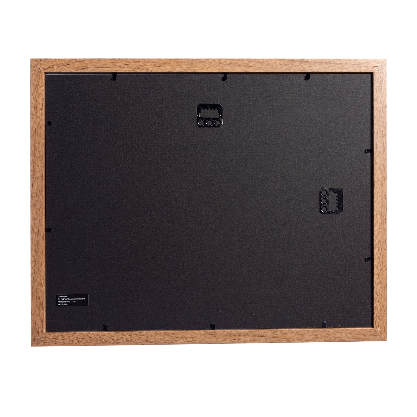 11" x 14” Classic Light Oak Wood Document Frame with Tempered Glass, 8.5" x 11" Matted