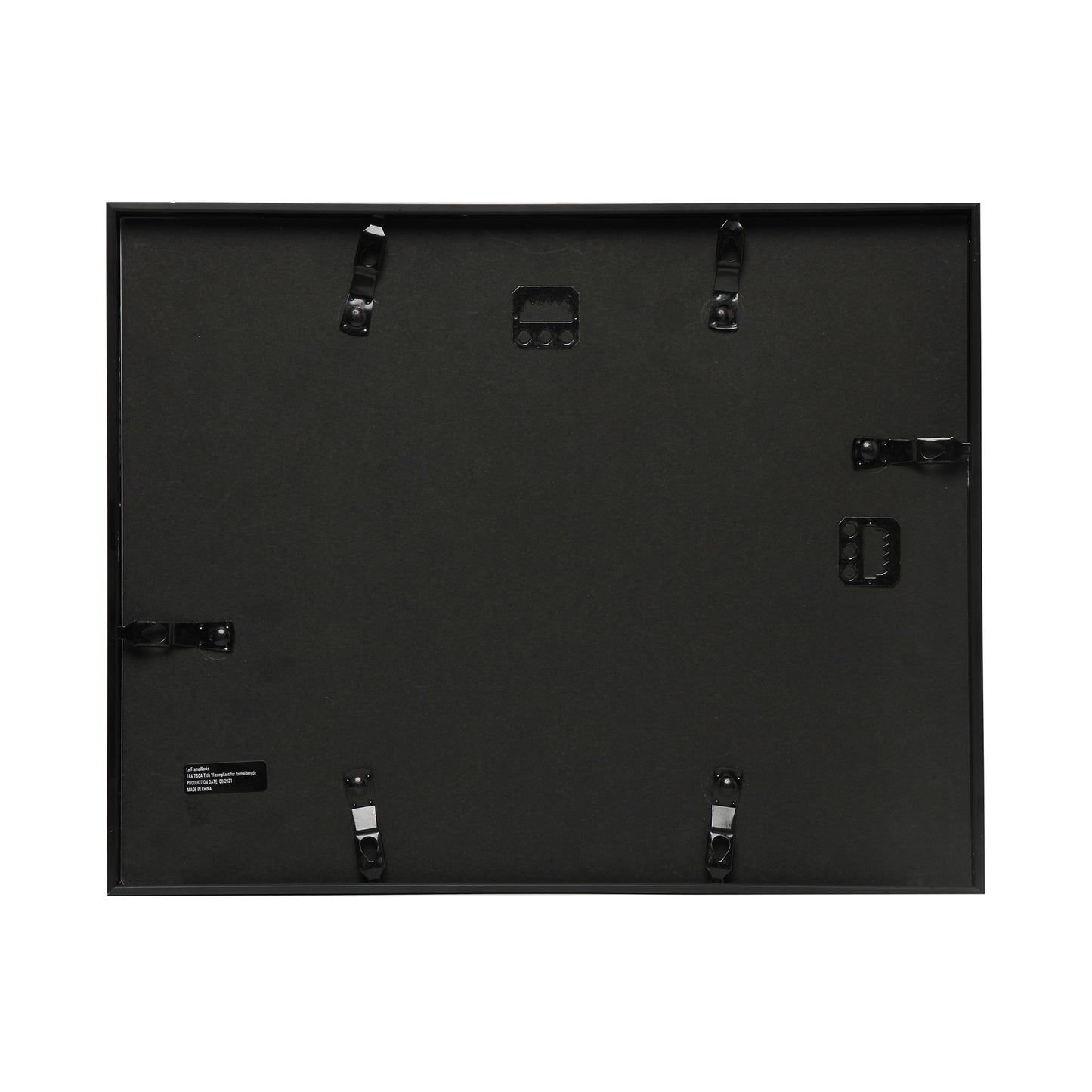 11" x 14" Deluxe Black Aluminum Contemporary Diploma Picture Frame, 8.5" x 11" Matted