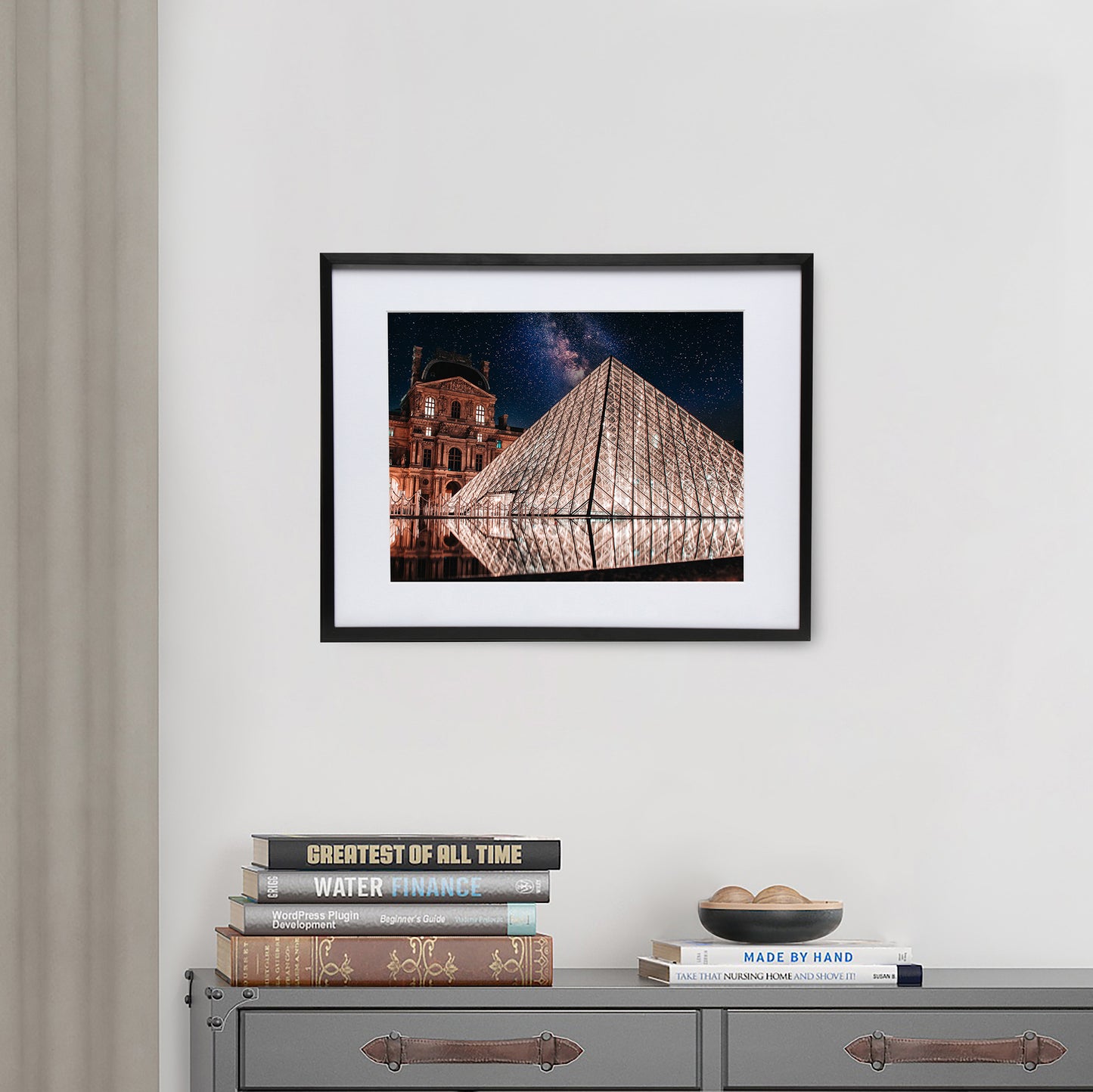11" x 14" Deluxe Black Aluminum Contemporary Picture Frame, 8" x 10" Matted