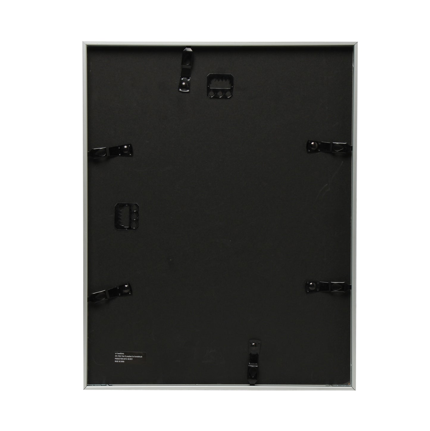 11" x 14" Deluxe Silver Aluminum Contemporary Picture Frame, 8" x 10" Matted