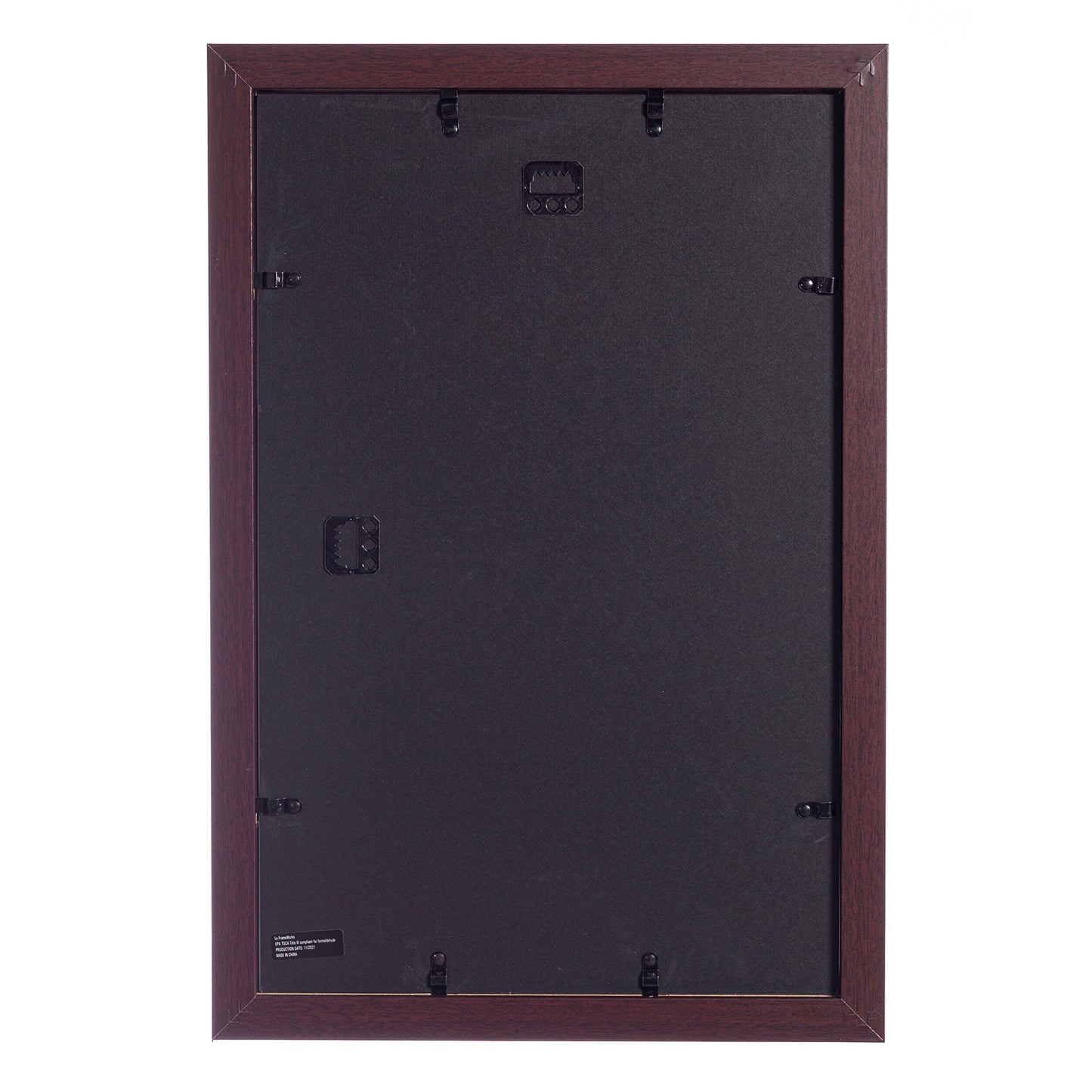 11" x 17" Mahogany Wood 2-Pack Back-Loading Poster Frames