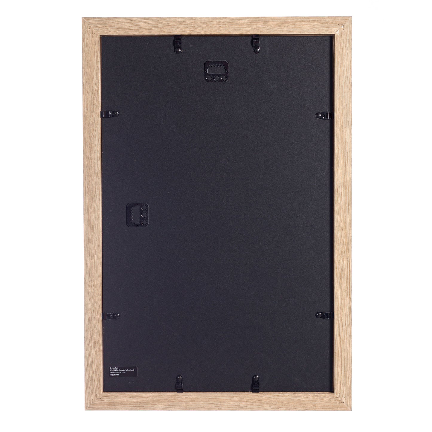 11" x 17" Natural Oak Wood 2-Pack Back-Loading Poster Frames