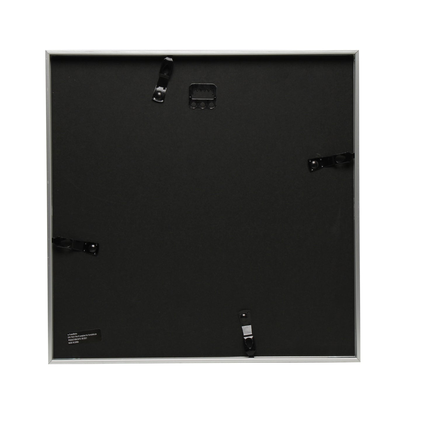 12" x 12" Deluxe Silver Aluminum Contemporary Picture Frame, 8" x 8" Matted