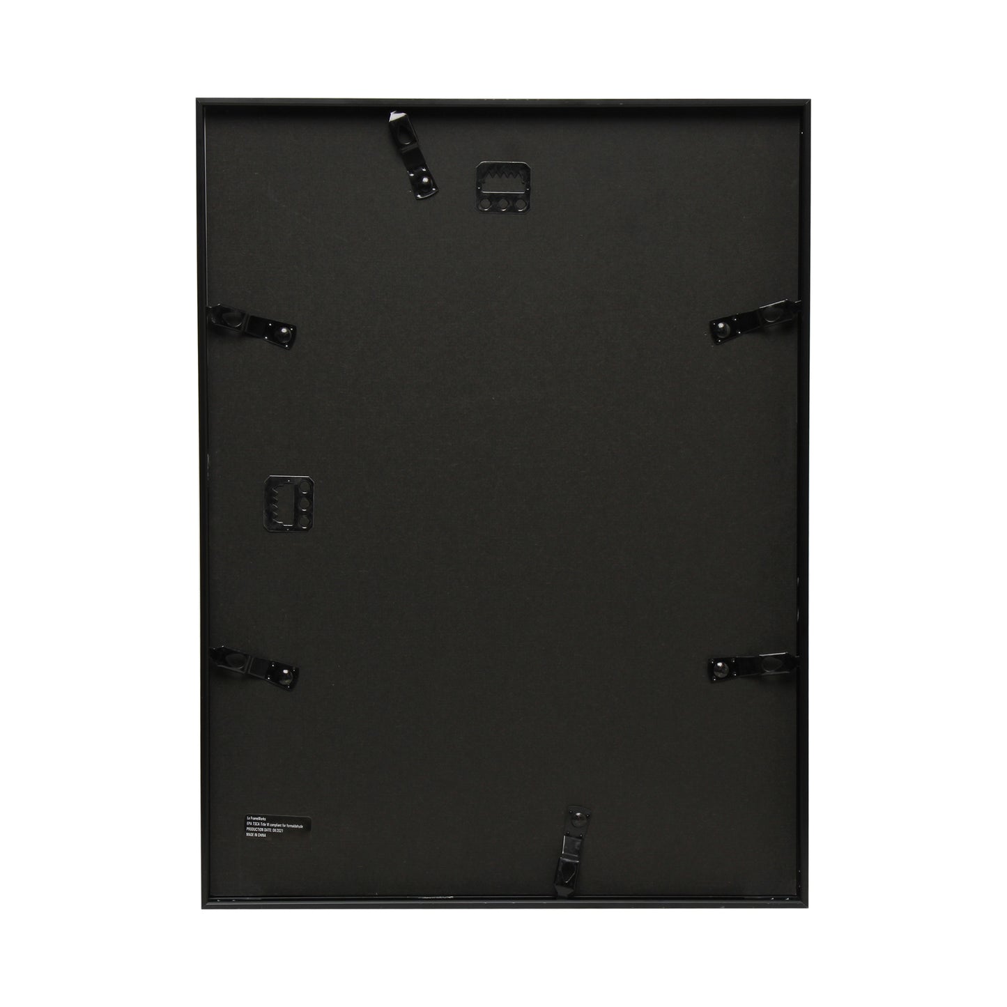 12" x 16" Deluxe Black Aluminum Contemporary Picture Frame, 8" x 12" Matted