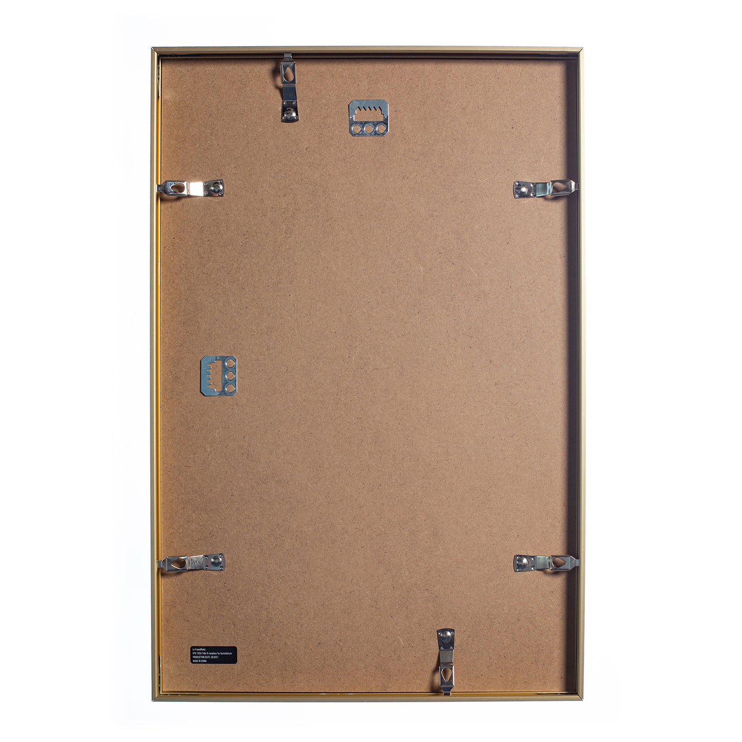 12" x 18" Gold Brushed Aluminum Poster Picture Frame with Plexiglass