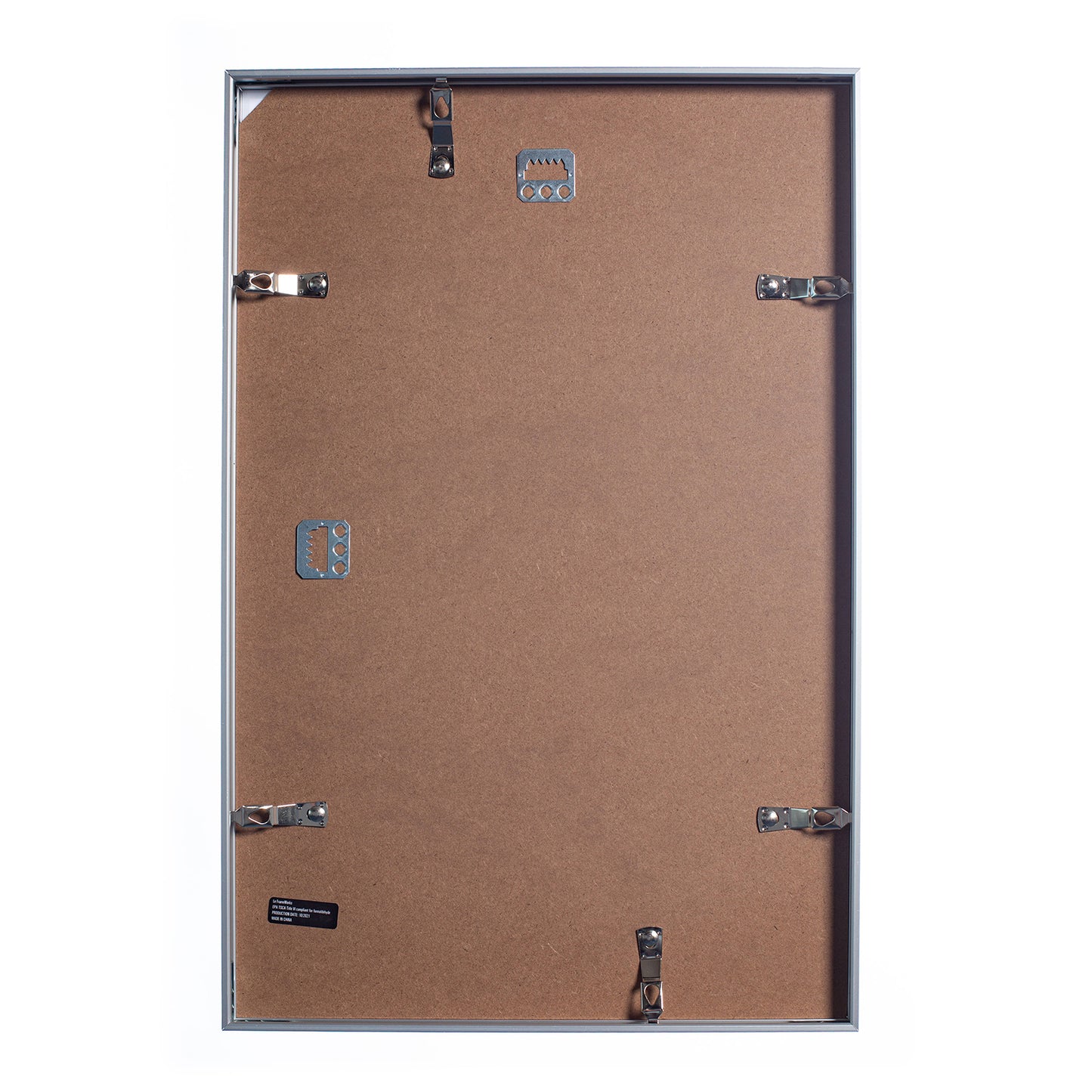 12" x 18" Silver Brushed Aluminum Poster Picture Frame with Plexiglass
