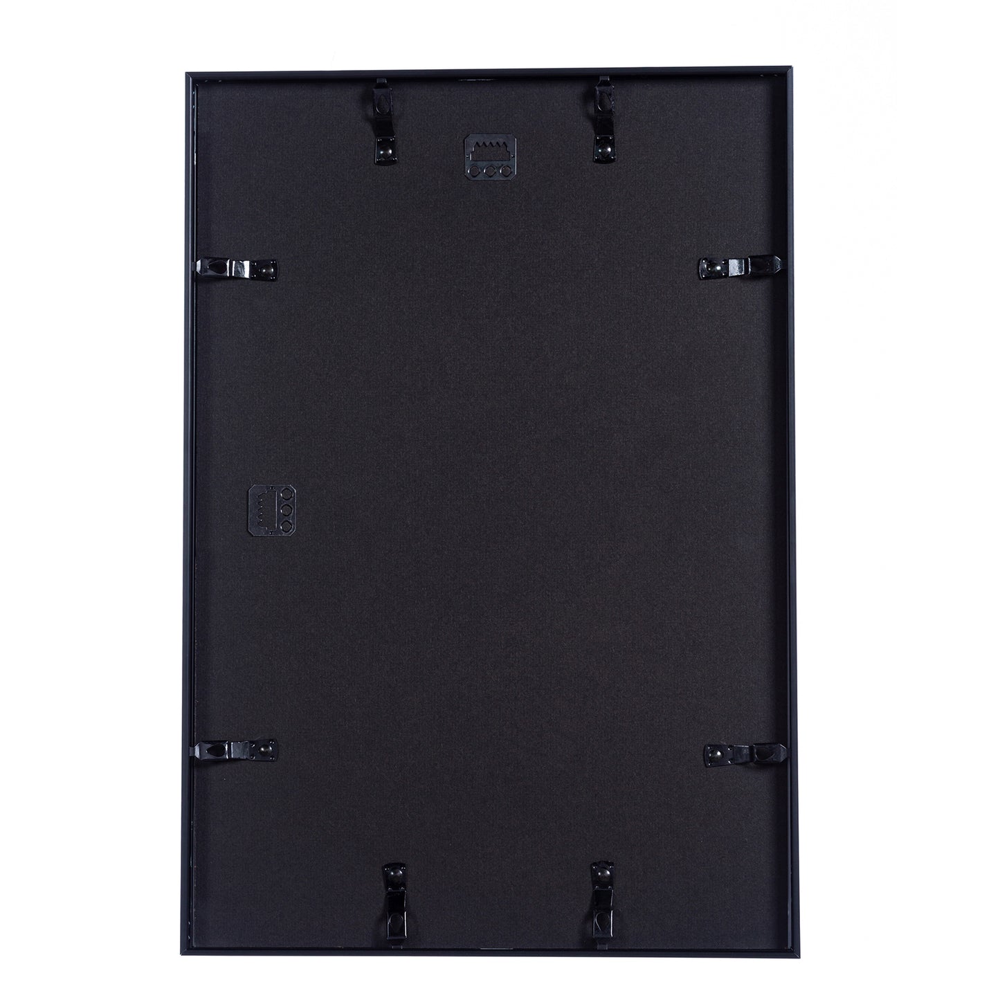 13" x 19" Deluxe Black Aluminum Contemporary Picture Frame, 11" x 17" Matted