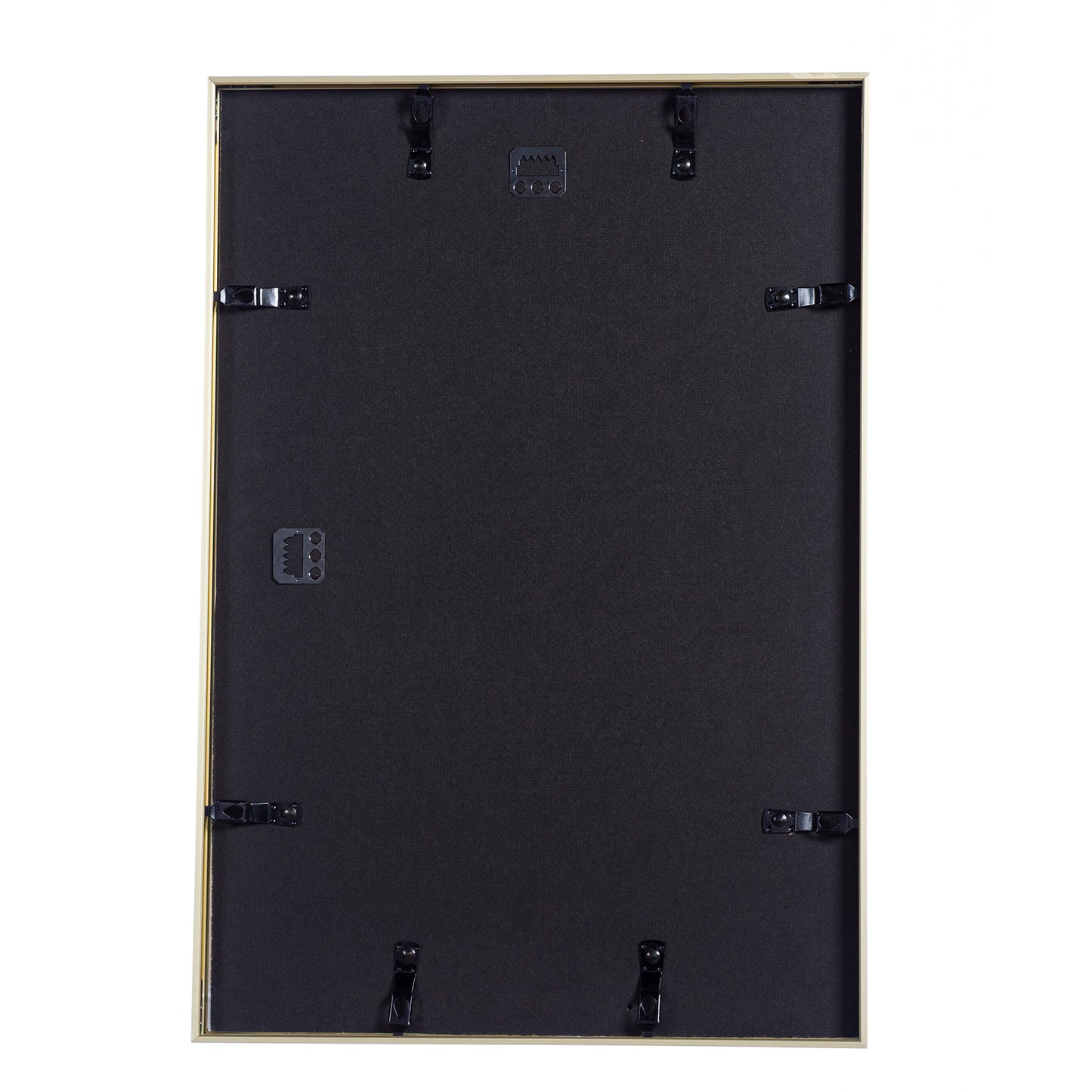 13" x 19" Deluxe Brass Gold Aluminum Contemporary Picture Frame, 11" x 17" Matted