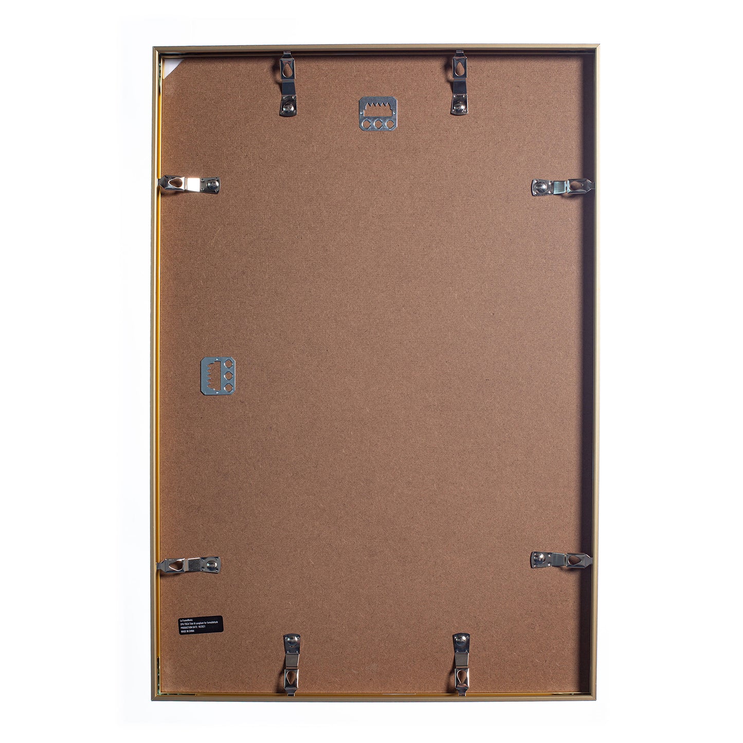 13" x 19" Gold Brushed Aluminum Poster Picture Frame with Plexiglass