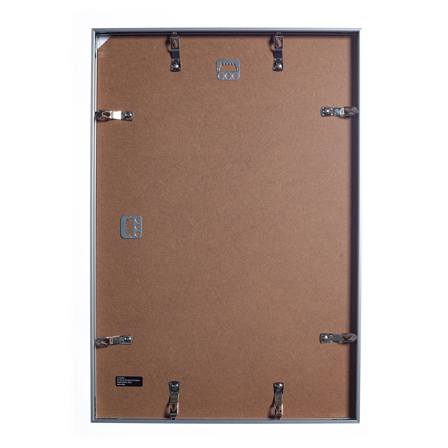 13" x 19" Silver Brushed Aluminum Poster Picture Frame with Plexiglass