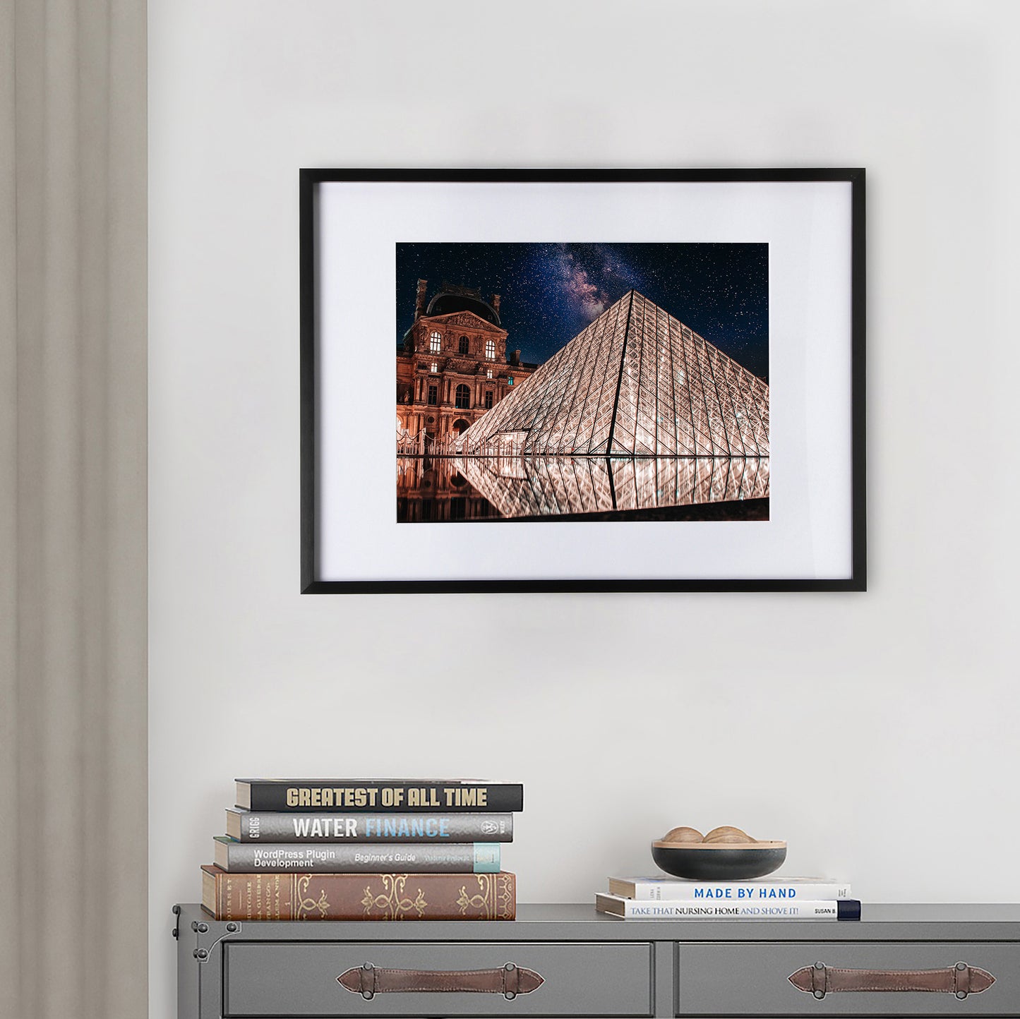 16" x 20" Deluxe Black Aluminum Contemporary Picture Frame, 11" x 14" Matted