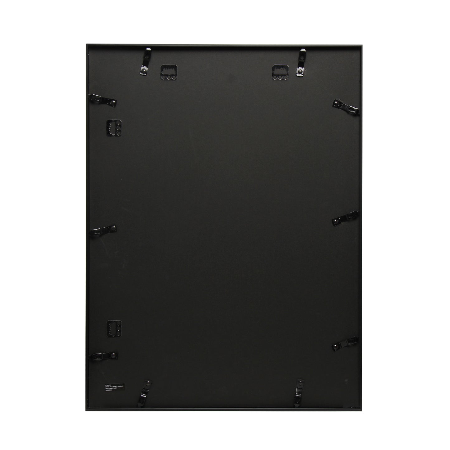 18" x 24" Deluxe Black Aluminum Contemporary Picture Frame, 12" x 18" Matted