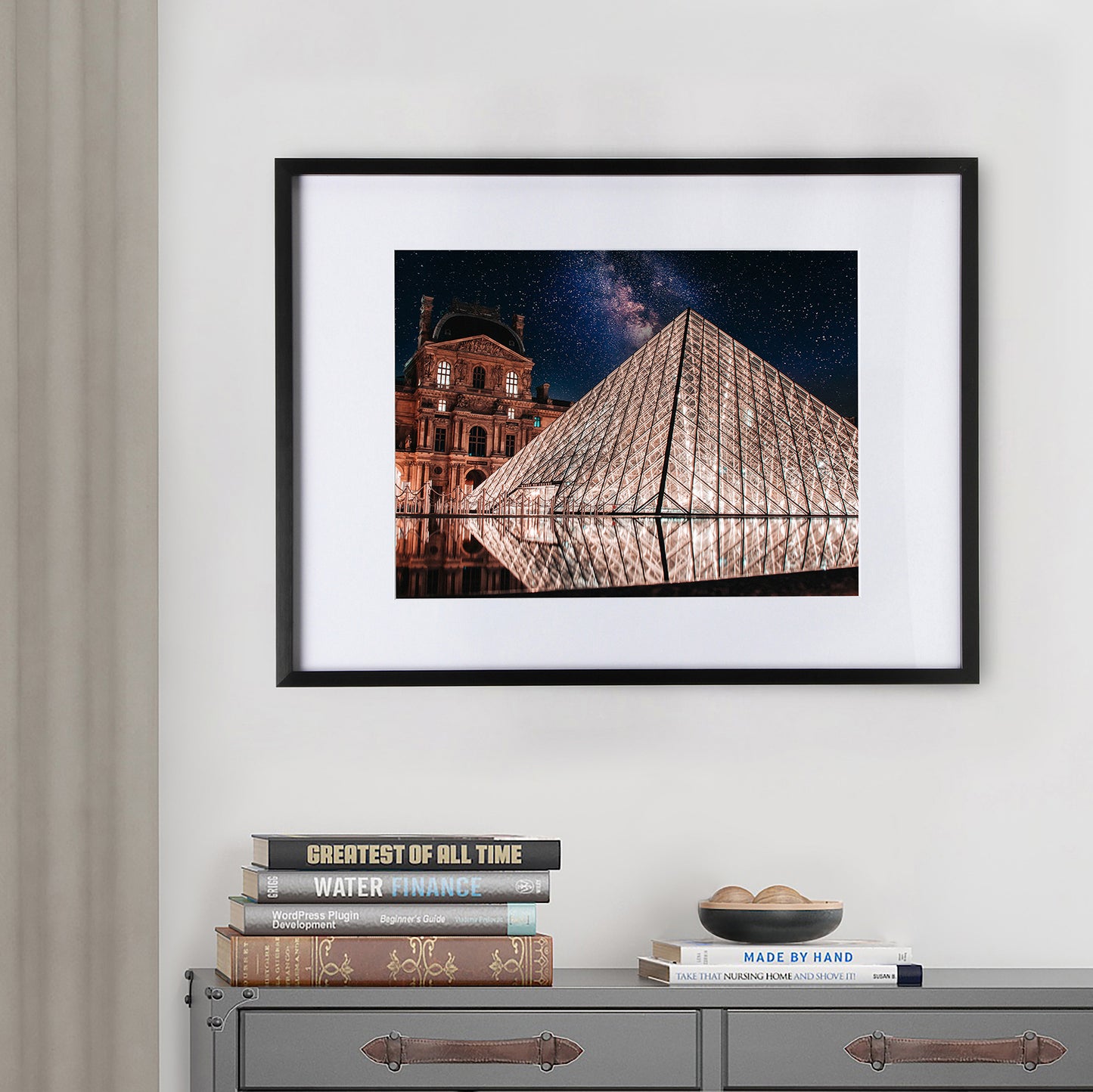 18" x 24" Deluxe Black Aluminum Contemporary Picture Frame, 12" x 18" Matted