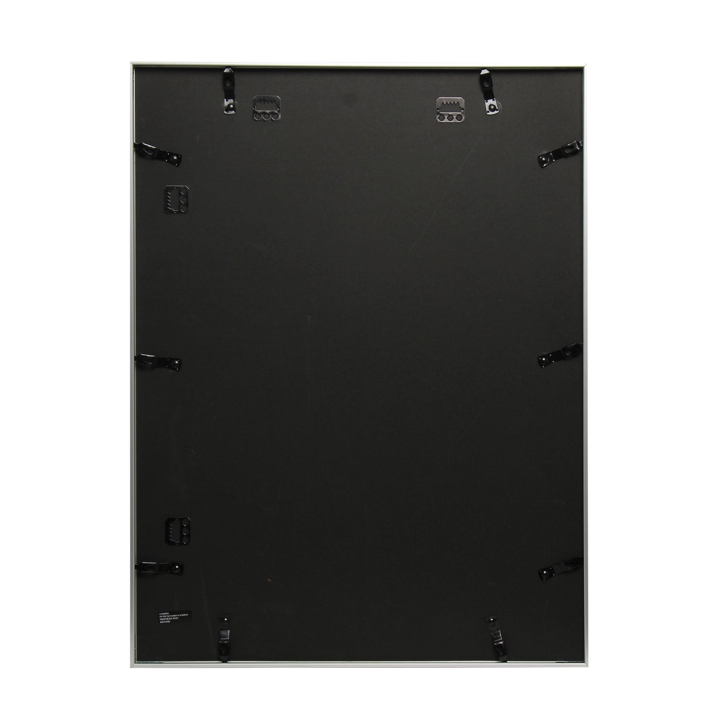 18" x 24" Deluxe Silver Aluminum Contemporary Picture Frame, 12" x 18" Matted