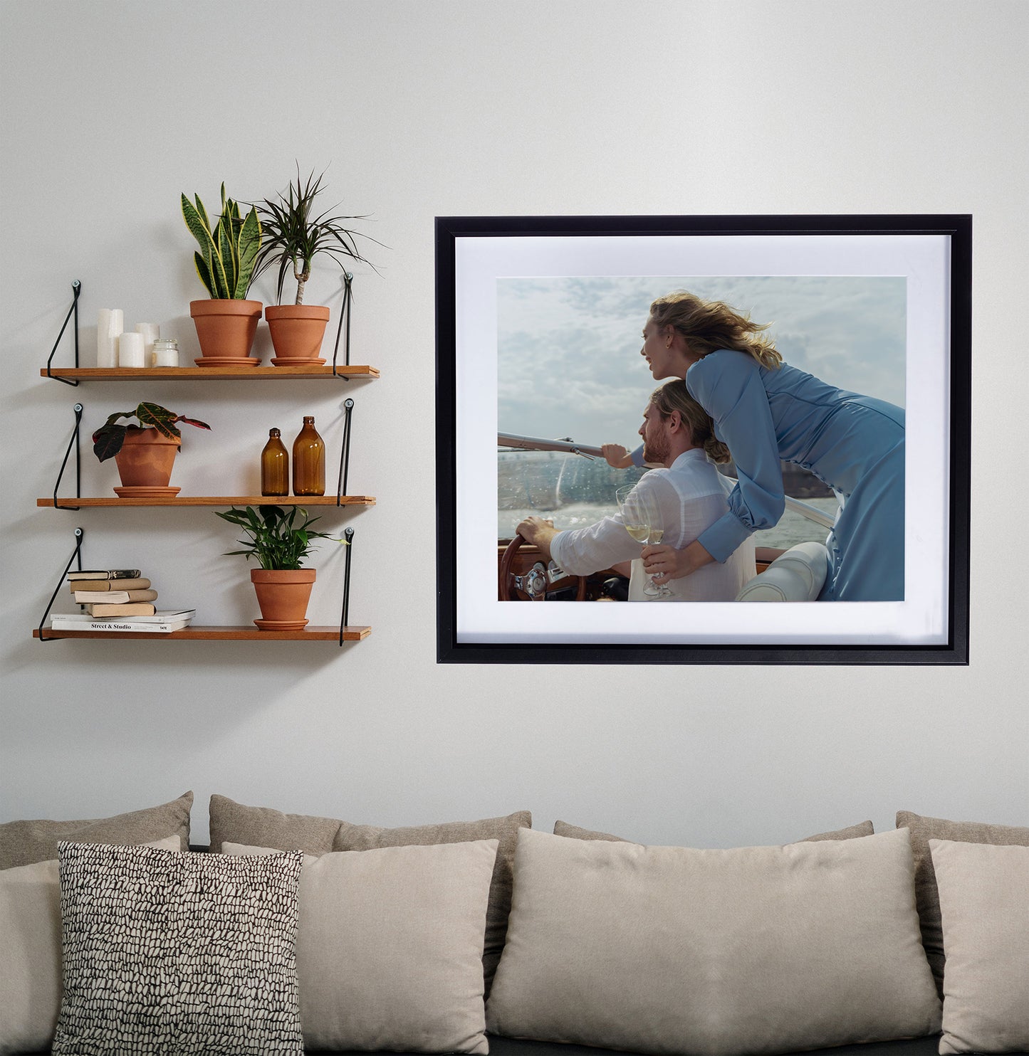 20" x 24" Black MDF Wood Multi-Pack Gunnabo Picture Frames, 16" x 20" Matted