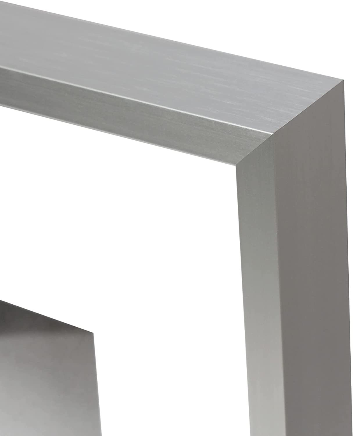 5" x 7" Deluxe Silver Aluminum Contemporary Picture Frame, 4" x 6" Matted