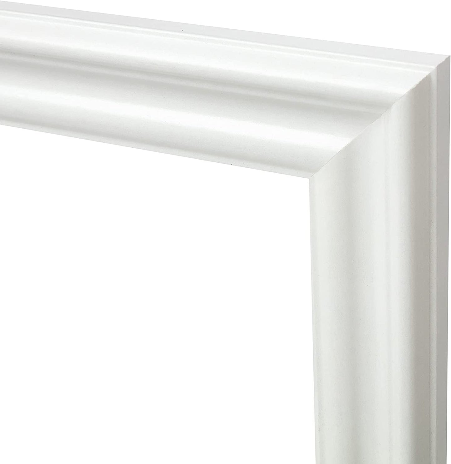 5" x 7" White Wood 2-Pack Picture Frames with Molded Edges, 4" x 6" Matted