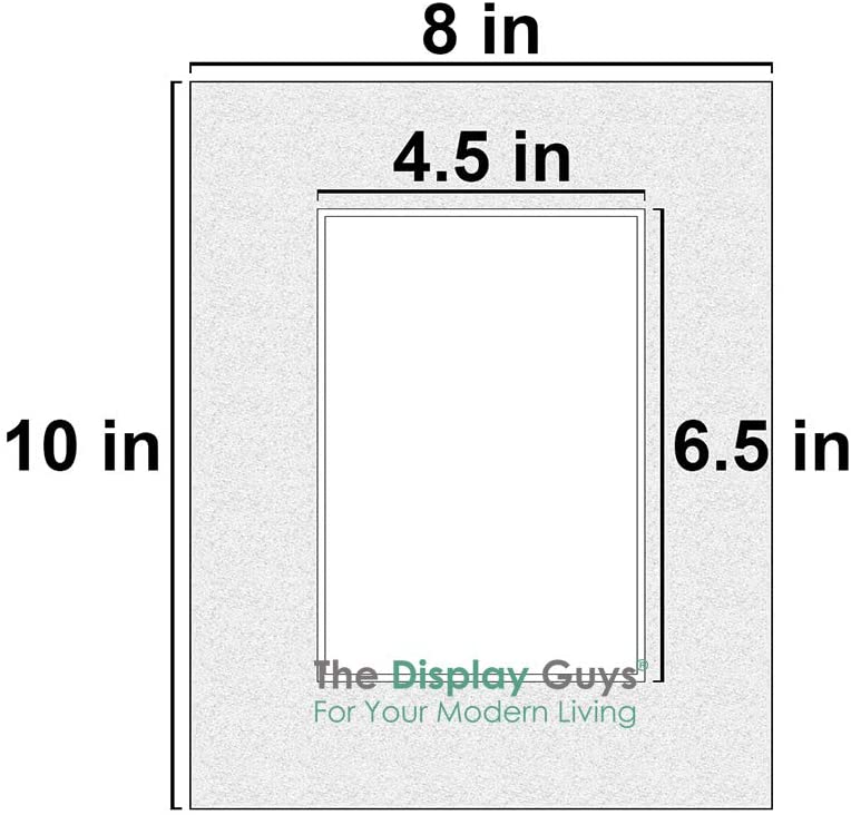 8" x 10" 10 Pack of Black Pre-Cut Acid Free Mat Boards for 5" x 7" Photos