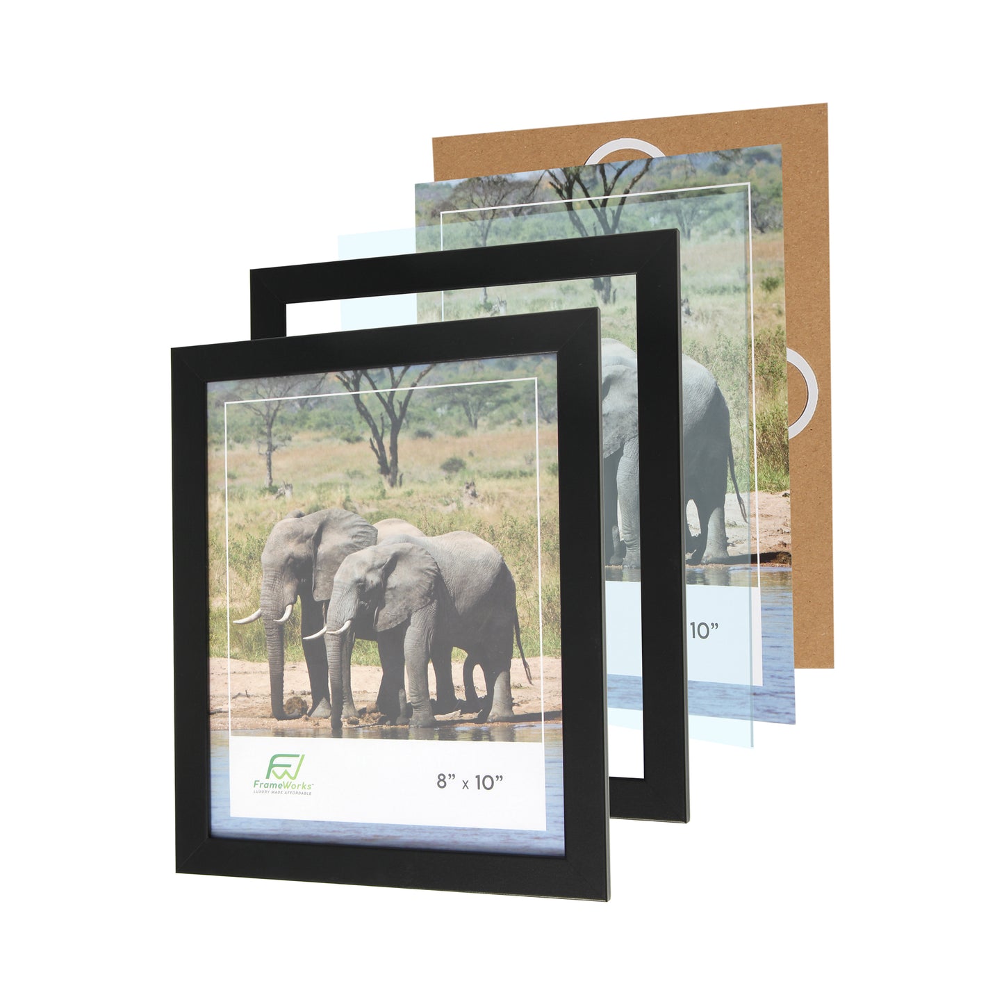 8" x 10” Classic Black Gallery Style Picture Frame Multi-Pack