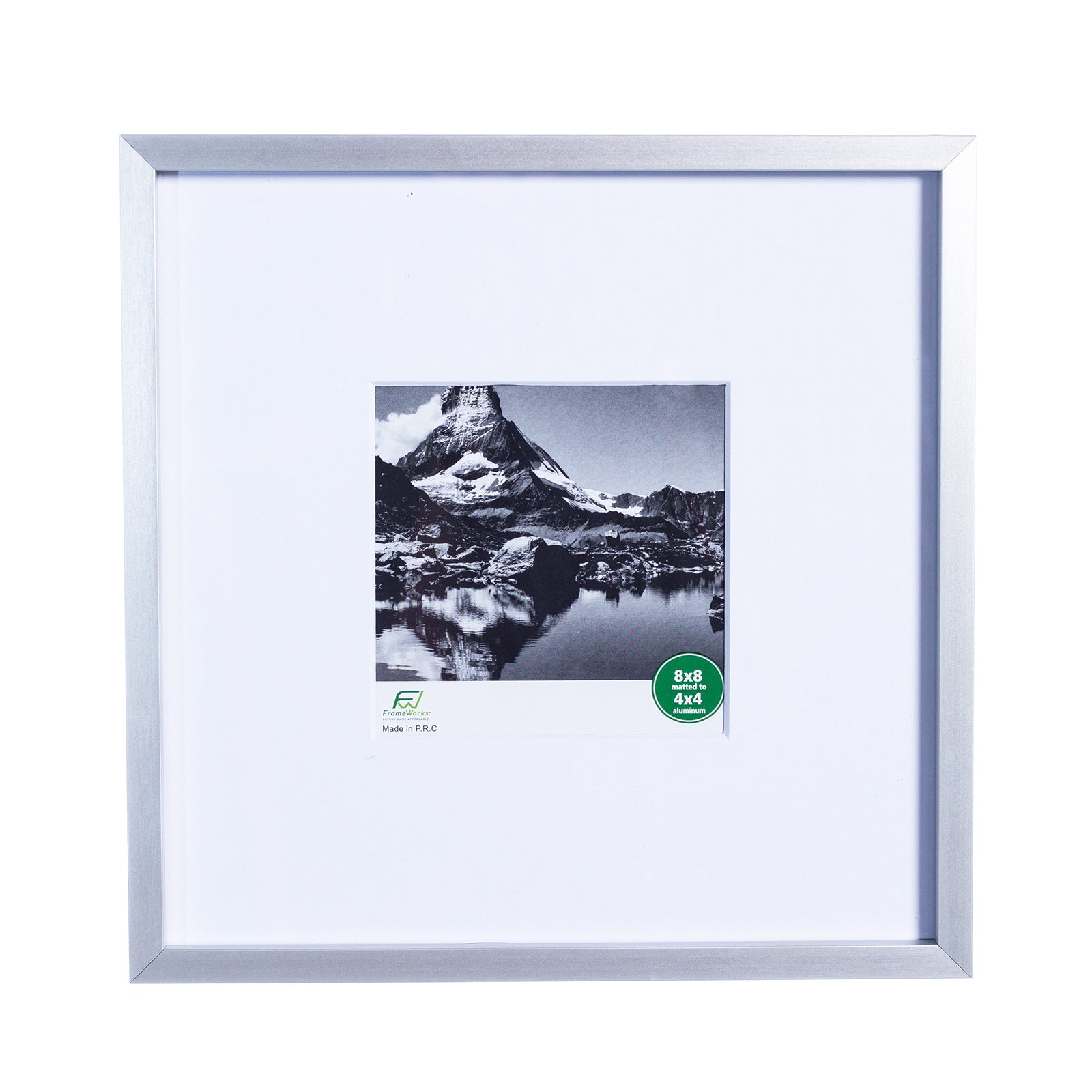 16 x 20 Deluxe Silver Aluminum Contemporary Picture Frame, 11 x