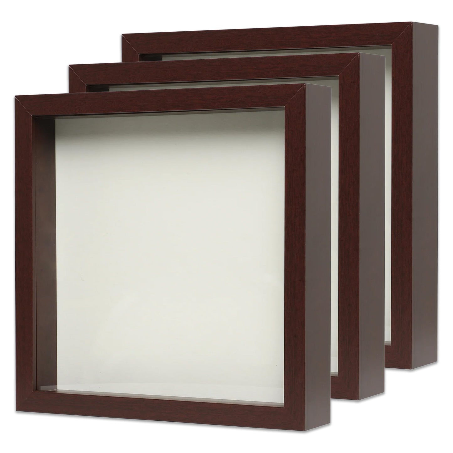 11" x 11” Mahogany MDF Wood Shadow Box Frame