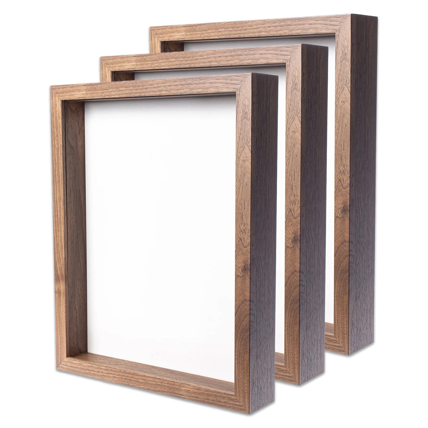 11" x 14” Dark Oak MDF Wood Shadow Box Frame