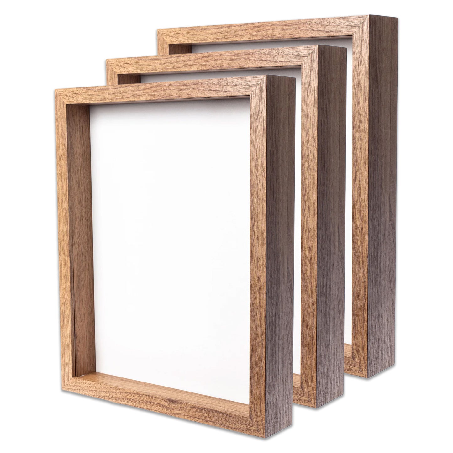 11" x 14” Light Oak MDF Wood Shadow Box Frame