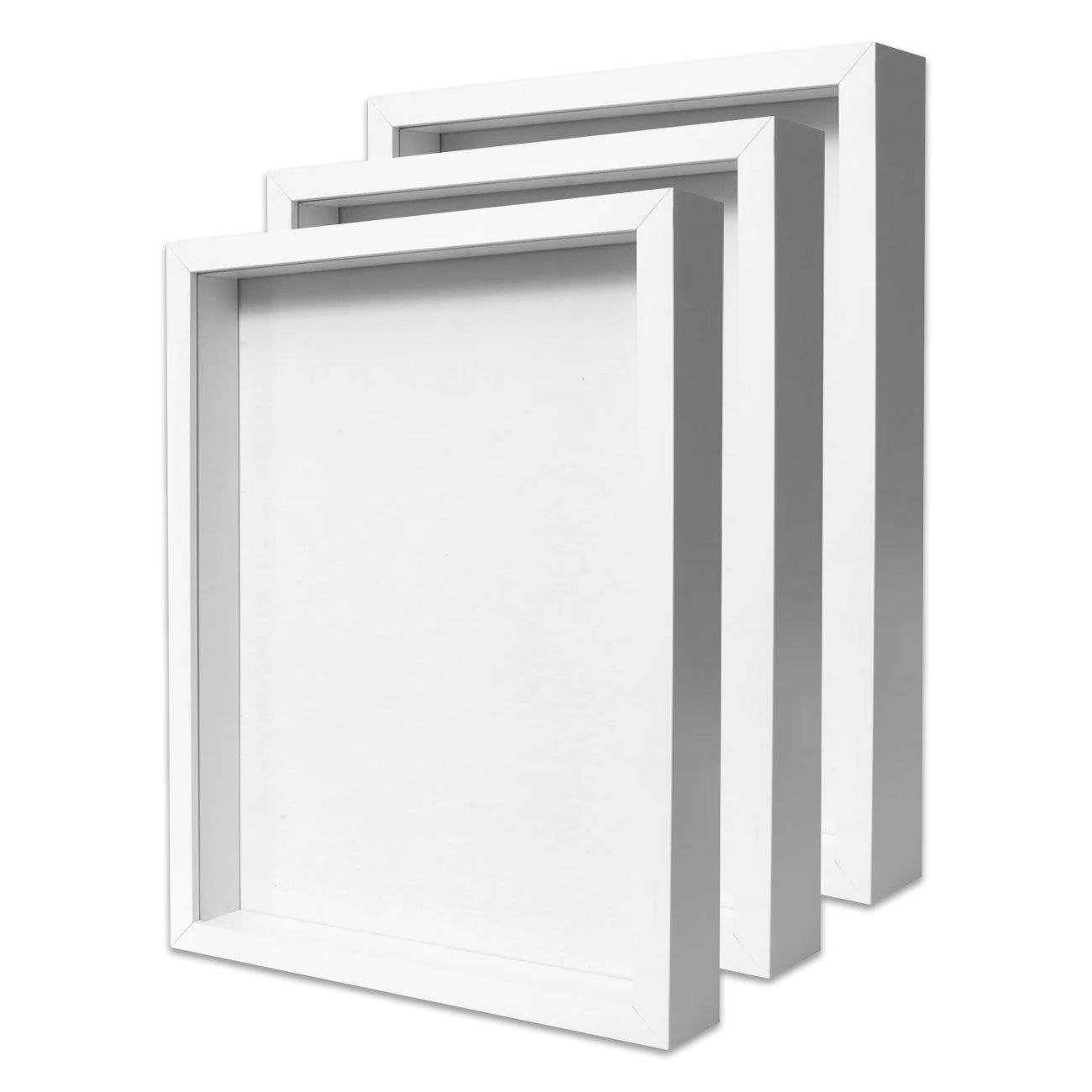 12" x 16” White MDF Wood Shadow Box Frame