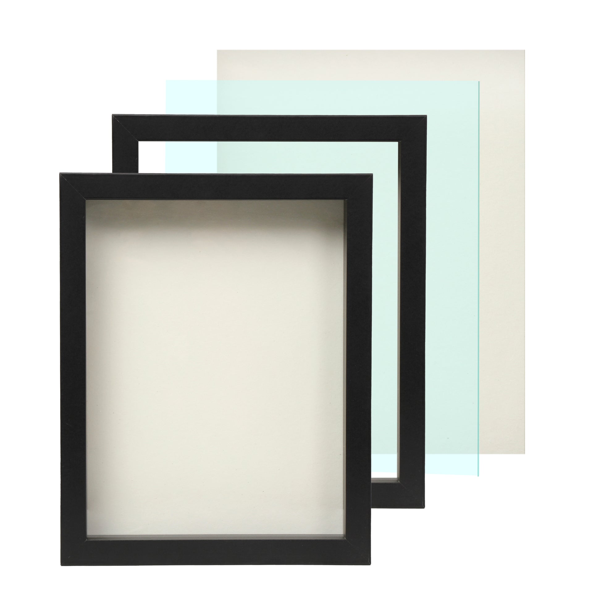 11" x 14” Black Wood Shadow Box Frame