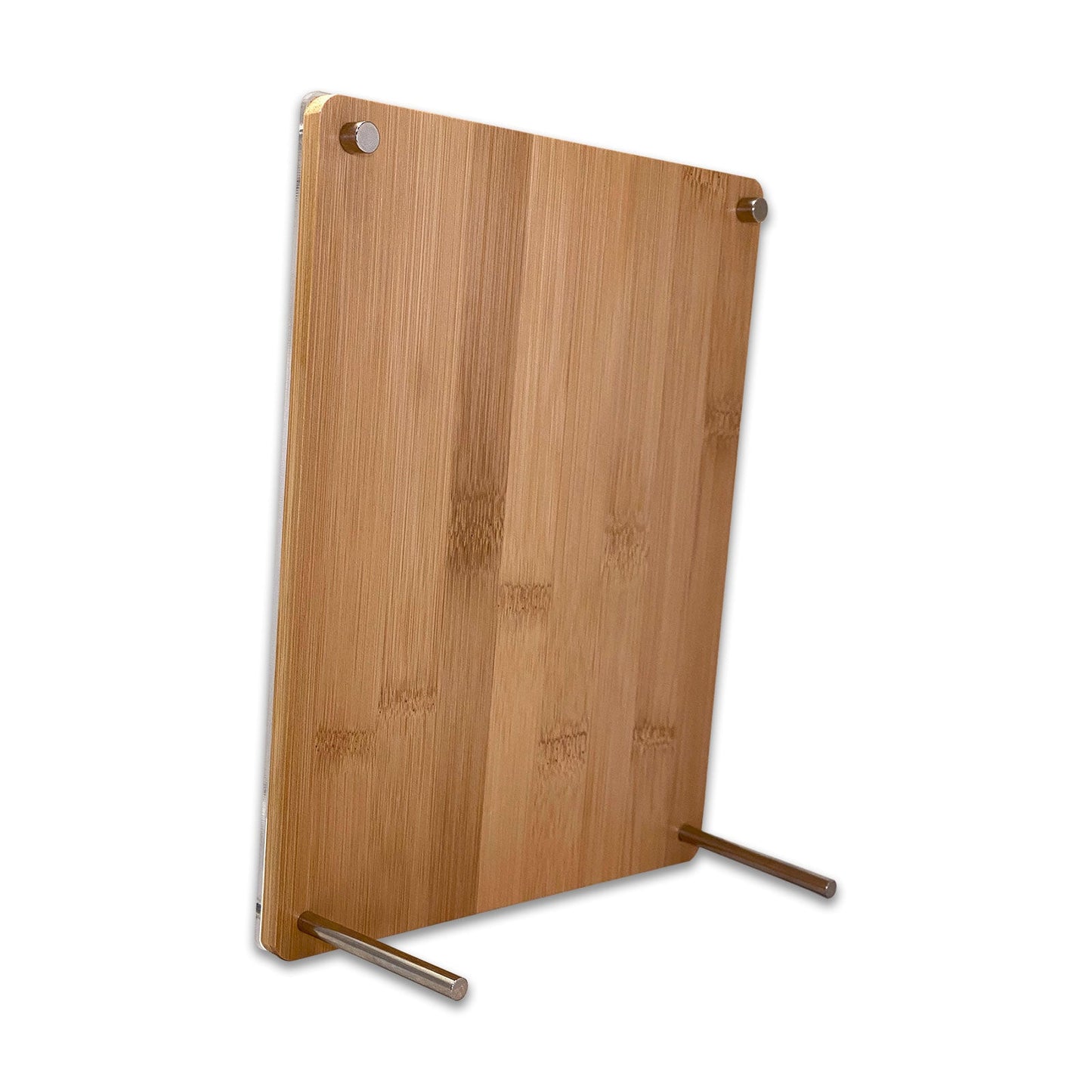 Bam & Boo 6" x 8" Bamboo and Acrylic Sign Holder Display Frame