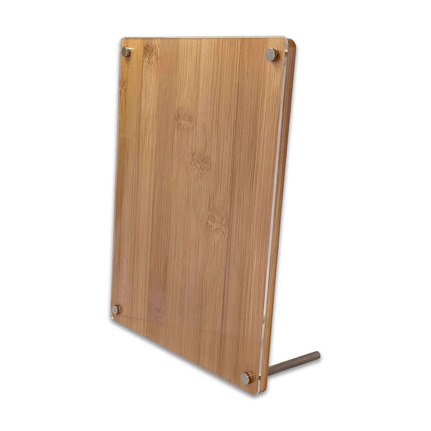 Bam & Boo 6" x 8" Bamboo and Acrylic Sign Holder Display Frame