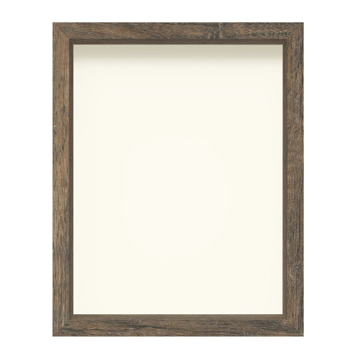 11" x 14" Brown Driftwood Finish MDF Wood Shadow Box Frame