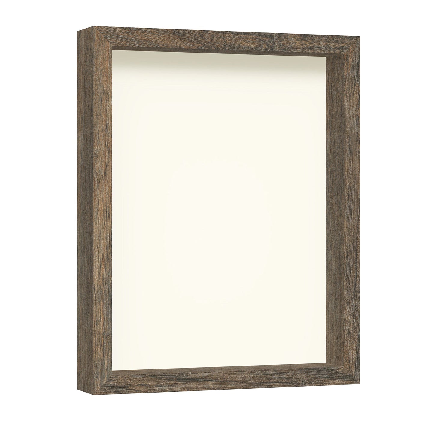 11" x 14" Brown Driftwood Finish MDF Wood Shadow Box Frame