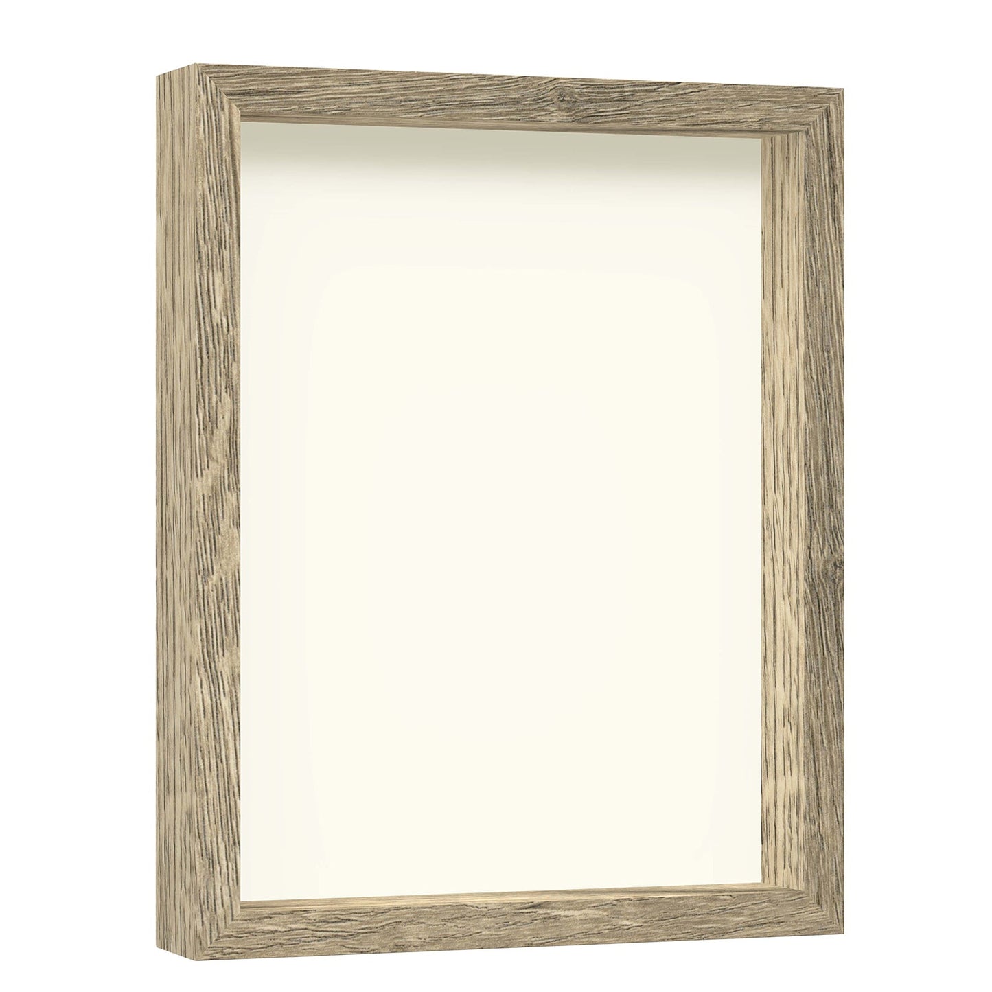 11" x 14" Natural Driftwood Finish MDF Wood Shadow Box Frame