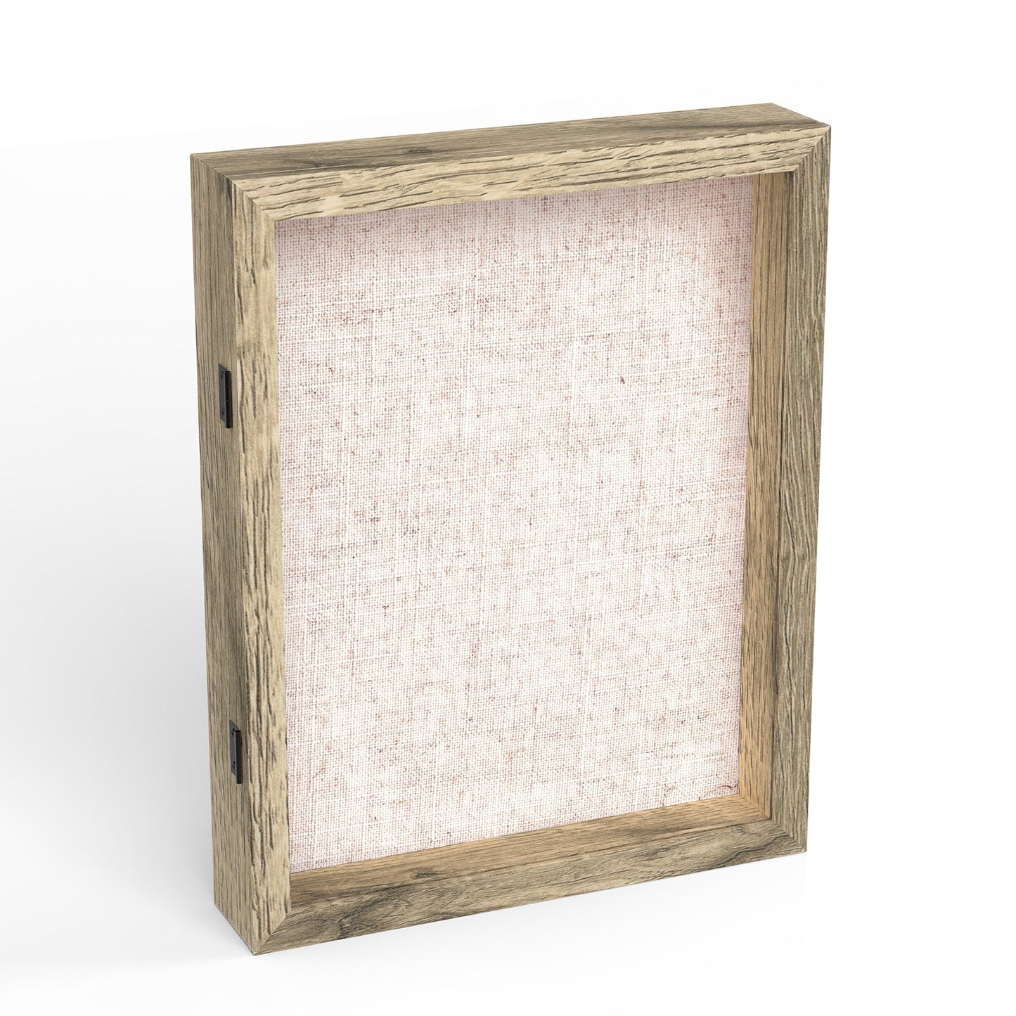 11" x 14" Natural Woodgrain MDF Wood Linen Backboard Shadow Box Frame