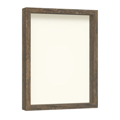 12" x 16" Brown Driftwood Finish MDF Wood Shadow Box Frame