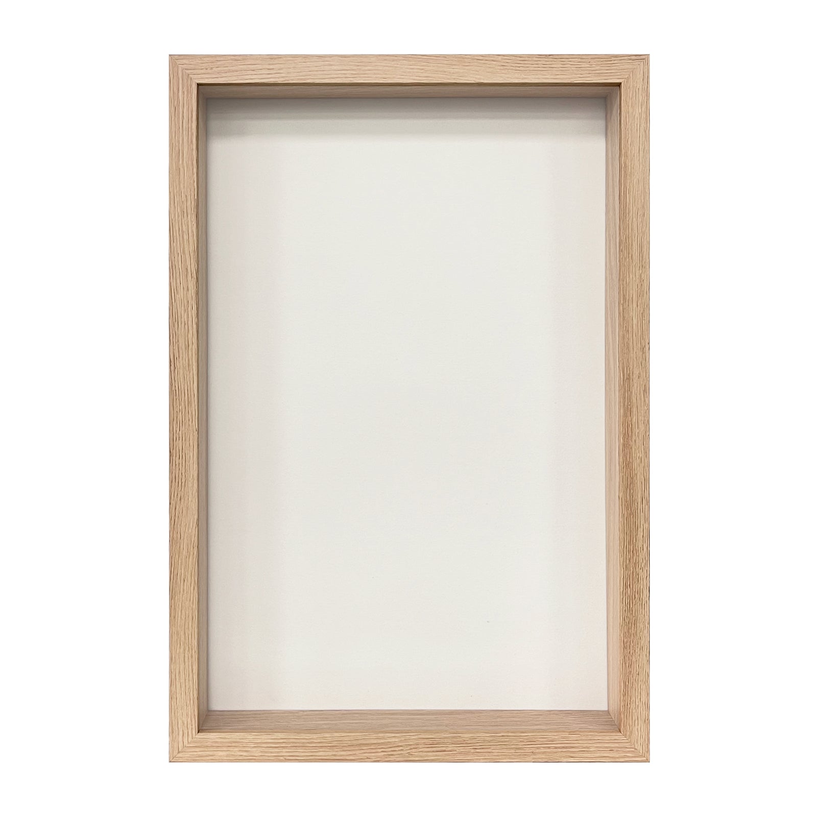12" x 18” Natural Oak MDF Wood Shadow Box Frame – FrameWorks