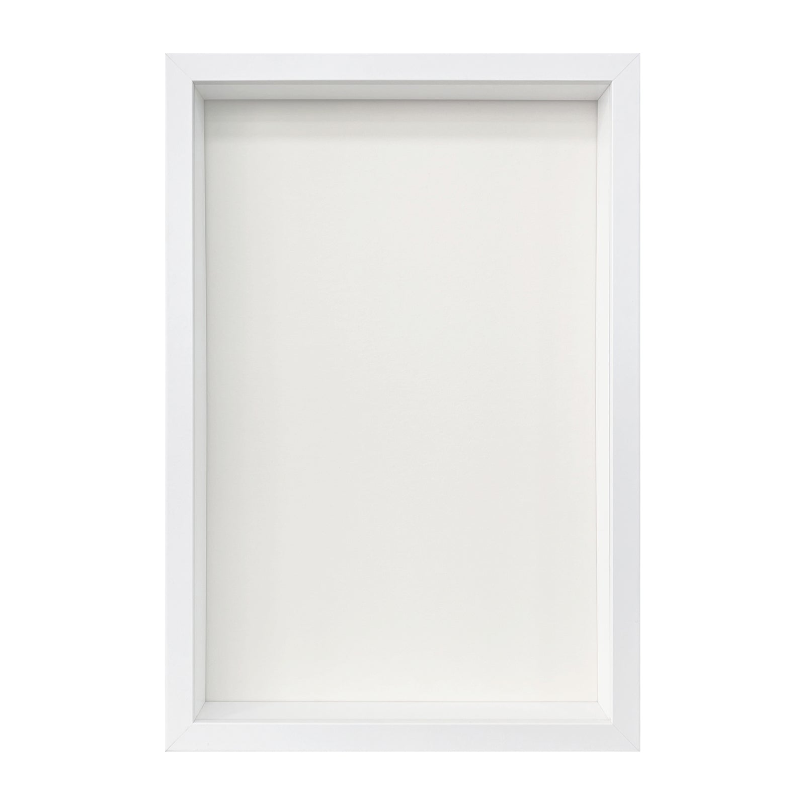 12" x 18” White MDF Wood Shadow Box Frame – FrameWorks