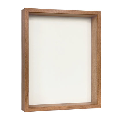 16" x 20” Light Oak MDF Wood Shadow Box Frame