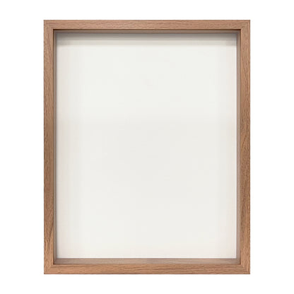 16" x 20” Light Oak MDF Wood Shadow Box Frame