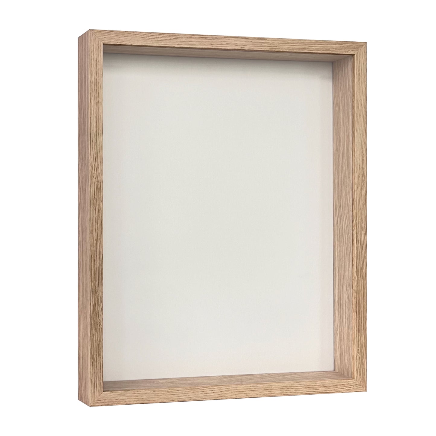 16" x 20” Natural Oak MDF Wood Shadow Box Frame