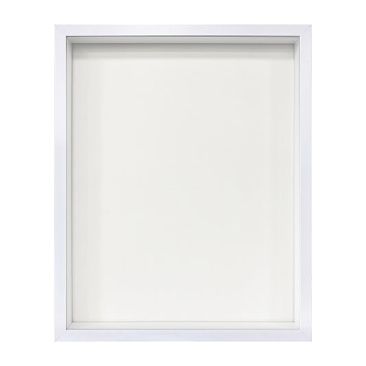 16" x 20” White MDF Wood Shadow Box Frame