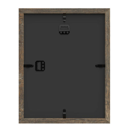 8 1/2" x 11" Brown Driftwood Finish MDF Wood Shadow Box Frame