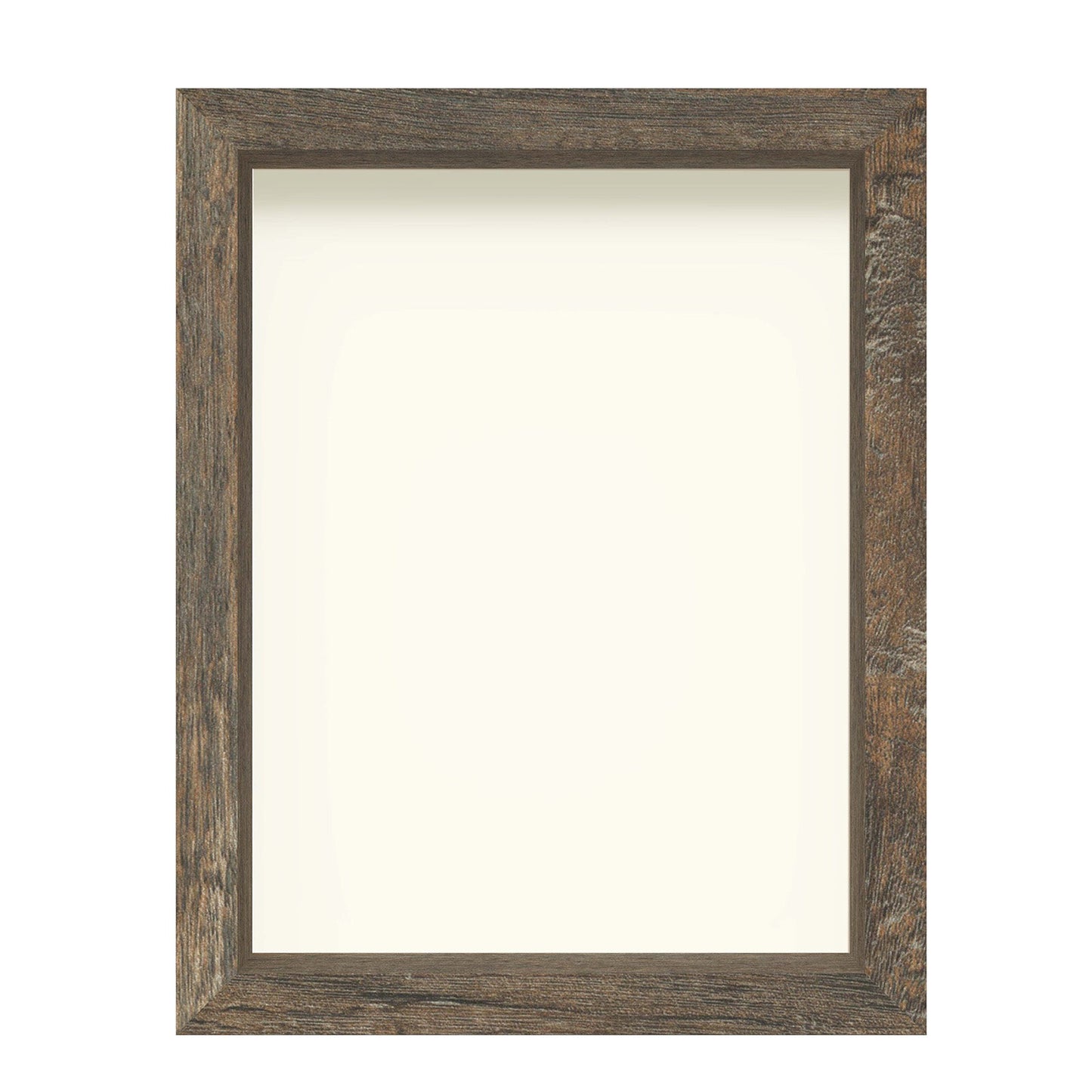 8 1/2" x 11" Brown Driftwood Finish MDF Wood Shadow Box Frame